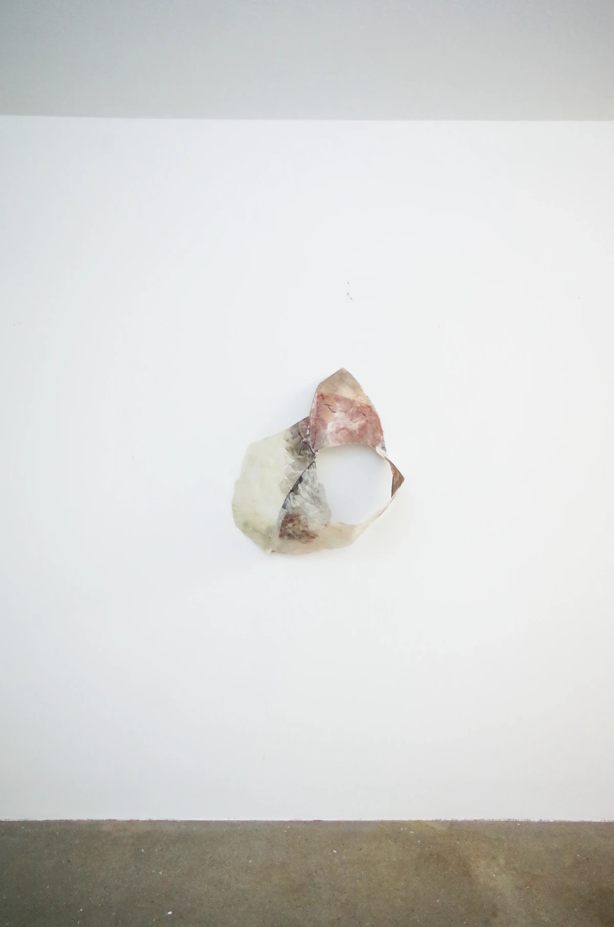 [60/76/35 cm] glued, stiffened, coloured textile waste - zoe bilgeri/ 2025/ zuerich